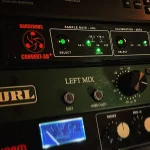 Dangerous Convert-AD+ and Burl Audio Left Mix unit in Somni Studios mastering rack.
