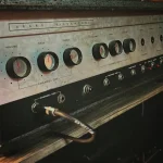 Vintage Sears Silvertone guitar amplifier at Somni Studios.