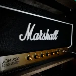 Boss SD-1 Super OverDrive pedal paired with Marshall guitar amp at Somni Studios.