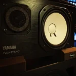 Yamaha NS-10MC studio monitors for accurate mixing at Somni Studios.
