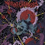 Psychedelic illustrated album art showing an anglerfish devouring a planet in outer space for “Juice Mountain Pt. 1.”