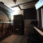 4 Square Room at Somni Studios featuring Marshall amp stack and keyboard setup.