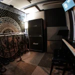 Angled view of SL88 Grand keyboard inside Somni Studios 4 Square Room.