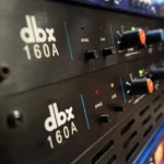 dbx 160A compressor rack units used for mixing and mastering at Somni Studios.