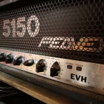 Peavey 5150 EVH amplifier head used for high-gain tones at Somni Studios.